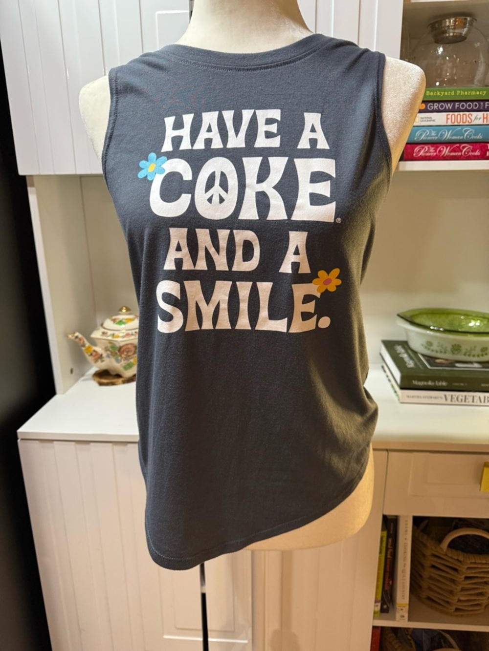 Coca-Cola Gray Graphic Tee with White 1971 Logo - Picture 3 of 4